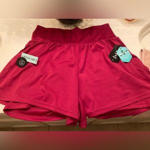 LulaRoe UNBEATABLE Workout Short - Large Raspberry